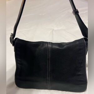 Coach Hampton Soft Leather Flap Bag 9570